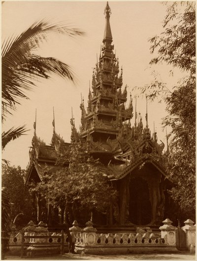 Tempel in Mandalay, Burma, Ende des 19. Jahrhunderts von Unbekannt Unbekannt